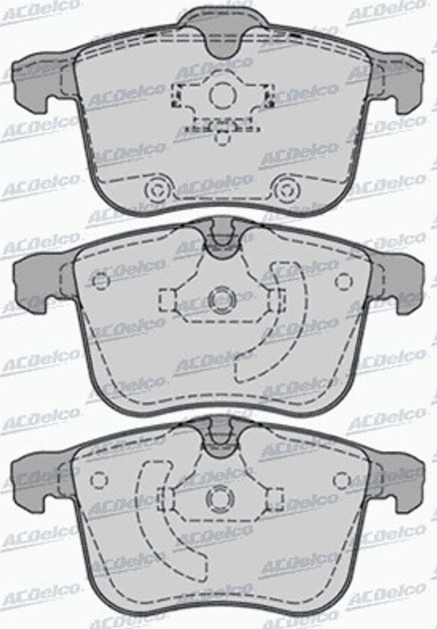 ACDelco AC849581D - Kit de plaquettes de frein, frein à disque cwaw.fr