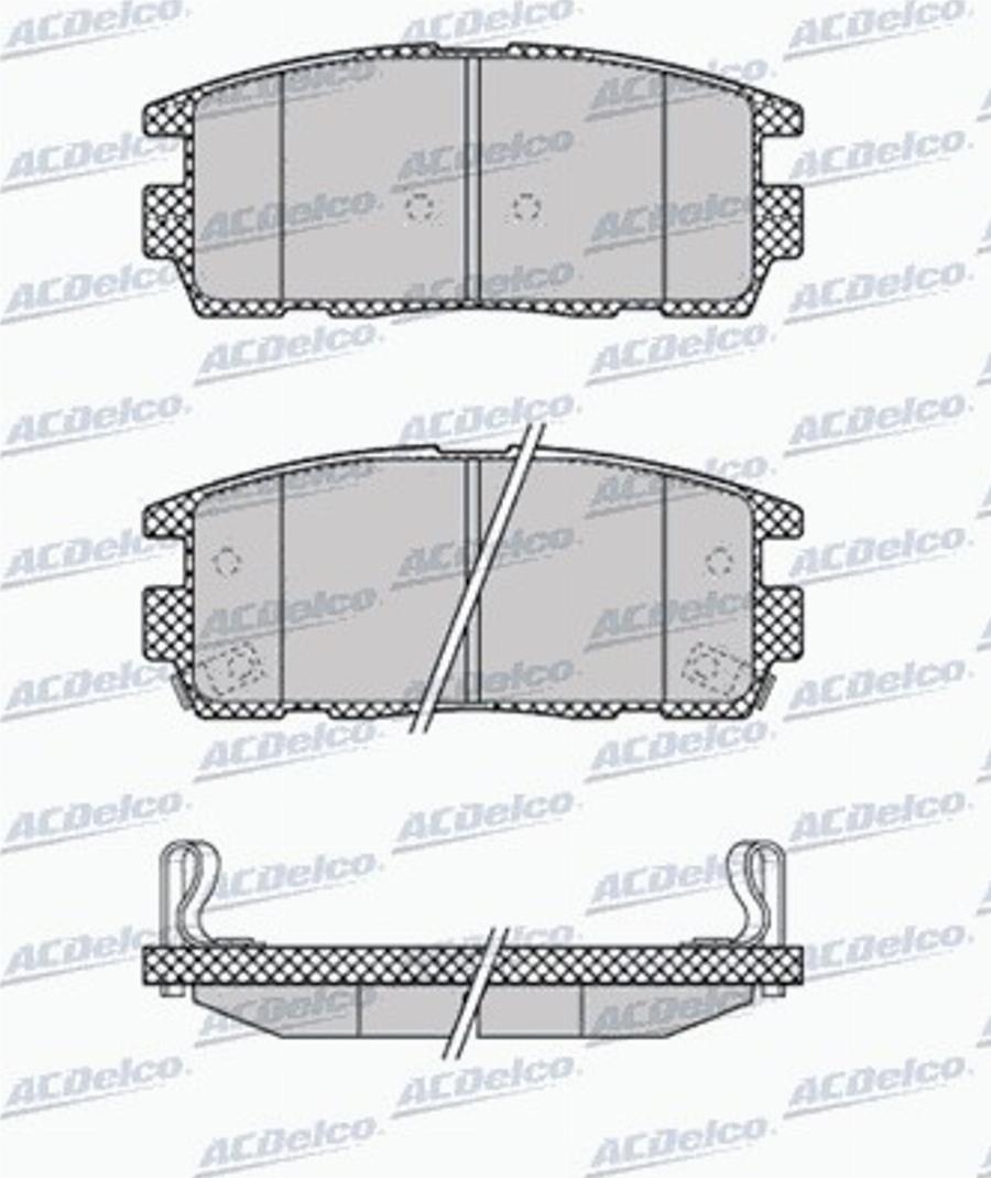 ACDelco AC849181D - Kit de plaquettes de frein, frein à disque cwaw.fr