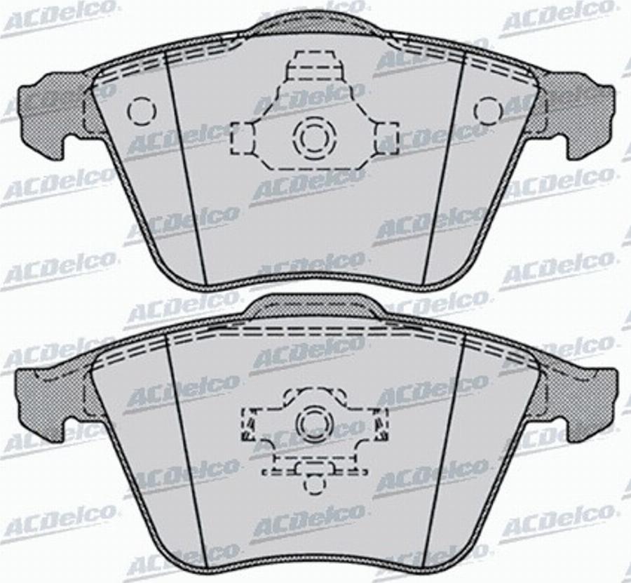 ACDelco AC849781D - Kit de plaquettes de frein, frein à disque cwaw.fr