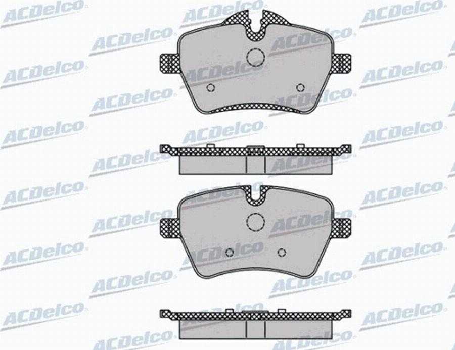 ACDelco AC844981D - Kit de plaquettes de frein, frein à disque cwaw.fr