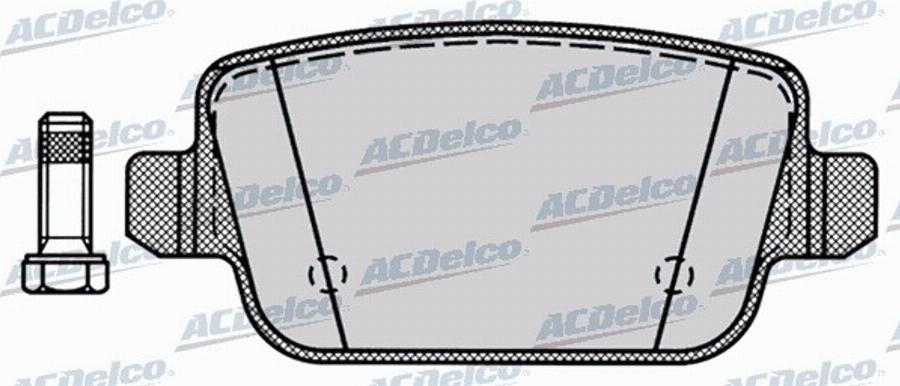 ACDelco AC846681D - Kit de plaquettes de frein, frein à disque cwaw.fr