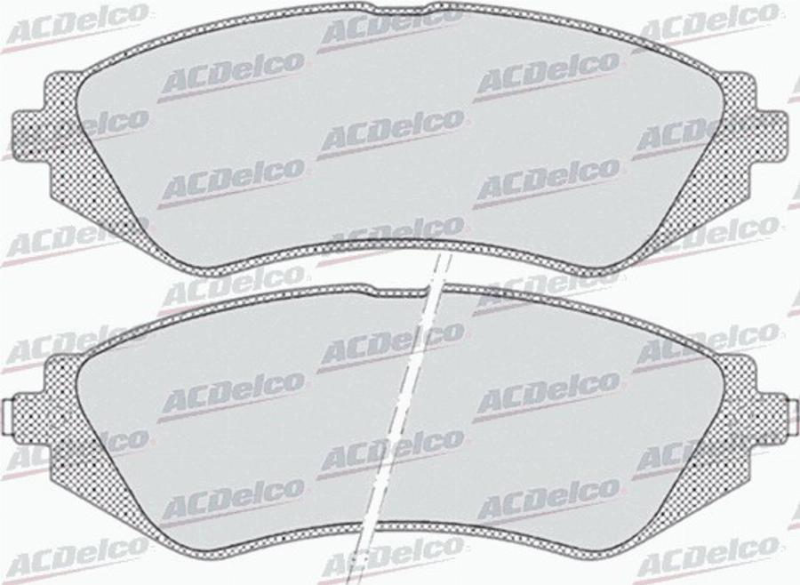 ACDelco AC846281D - Kit de plaquettes de frein, frein à disque cwaw.fr