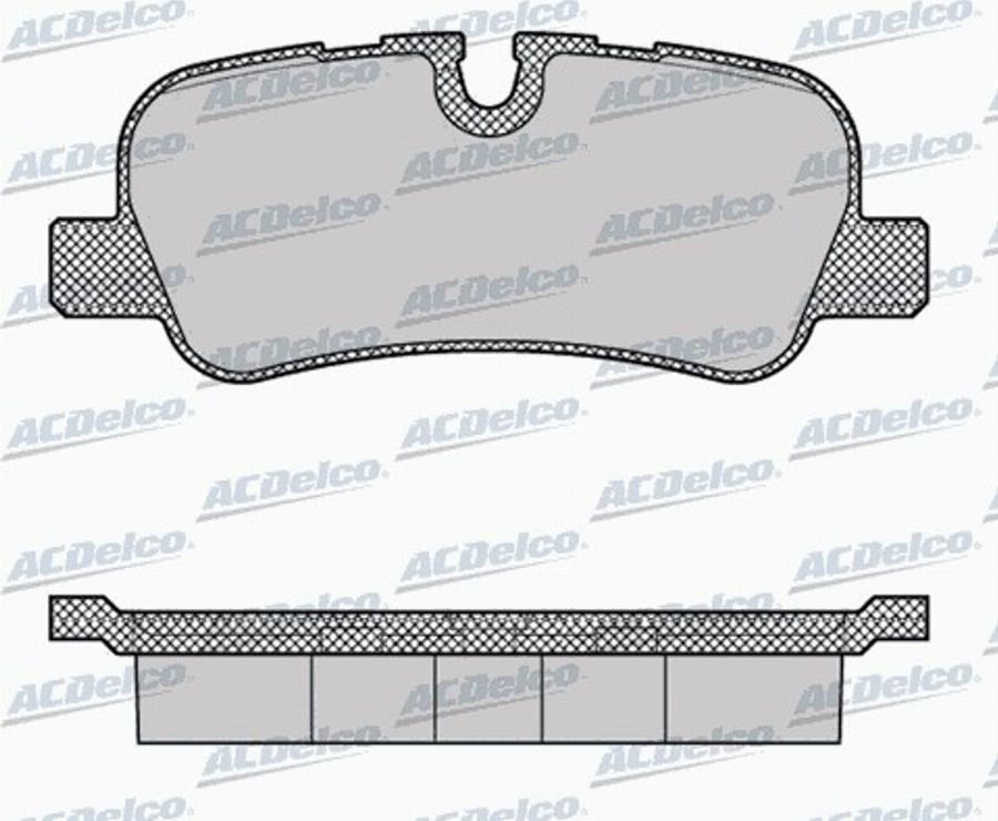 ACDelco AC848481D - Kit de plaquettes de frein, frein à disque cwaw.fr