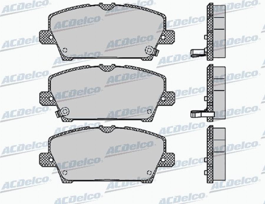 ACDelco AC847481D - Kit de plaquettes de frein, frein à disque cwaw.fr