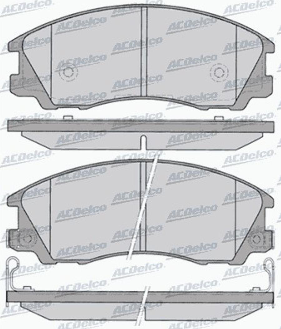 ACDelco AC859481D - Kit de plaquettes de frein, frein à disque cwaw.fr