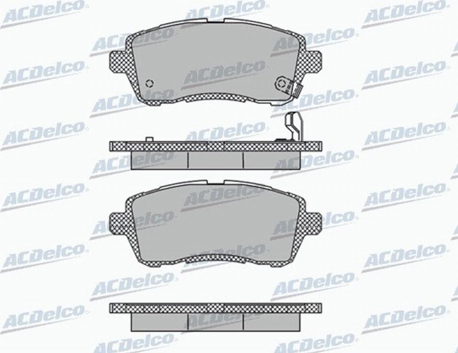 ACDelco AC859381D - Kit de plaquettes de frein, frein à disque cwaw.fr