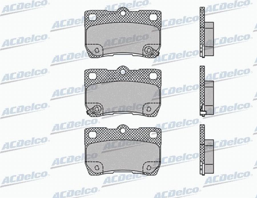 ACDelco AC856981D - Kit de plaquettes de frein, frein à disque cwaw.fr