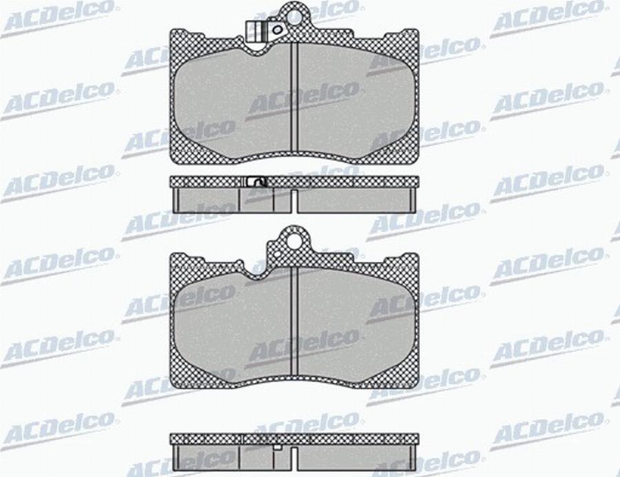 ACDelco AC856881D - Kit de plaquettes de frein, frein à disque cwaw.fr