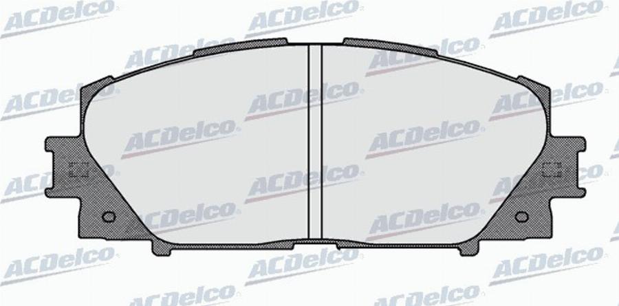 ACDelco AC858081D - Kit de plaquettes de frein, frein à disque cwaw.fr