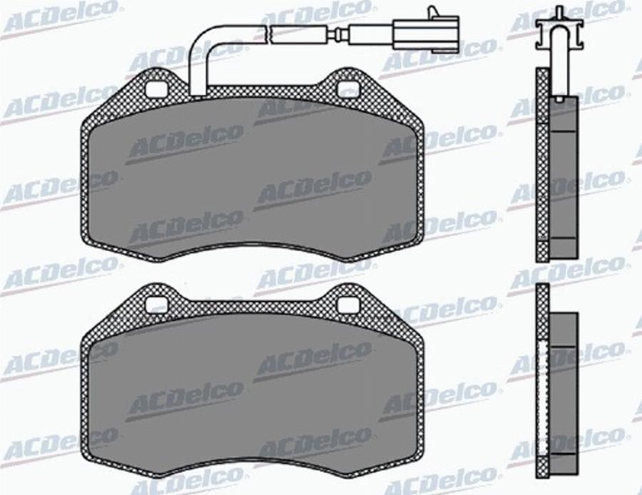 ACDelco AC869281D - Kit de plaquettes de frein, frein à disque cwaw.fr