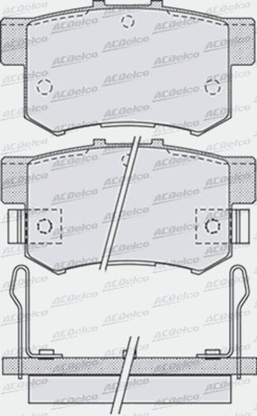 ACDelco AC861881D - Kit de plaquettes de frein, frein à disque cwaw.fr