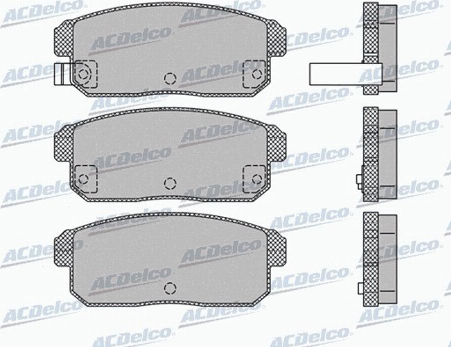 ACDelco AC868981D - Kit de plaquettes de frein, frein à disque cwaw.fr