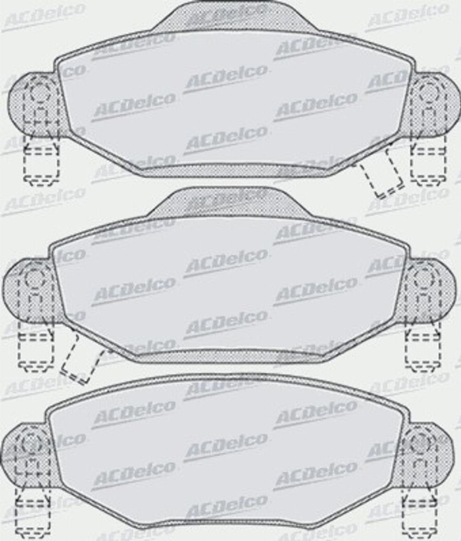 ACDelco AC800081D - Kit de plaquettes de frein, frein à disque cwaw.fr