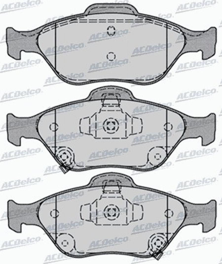 ACDelco AC800281D - Kit de plaquettes de frein, frein à disque cwaw.fr