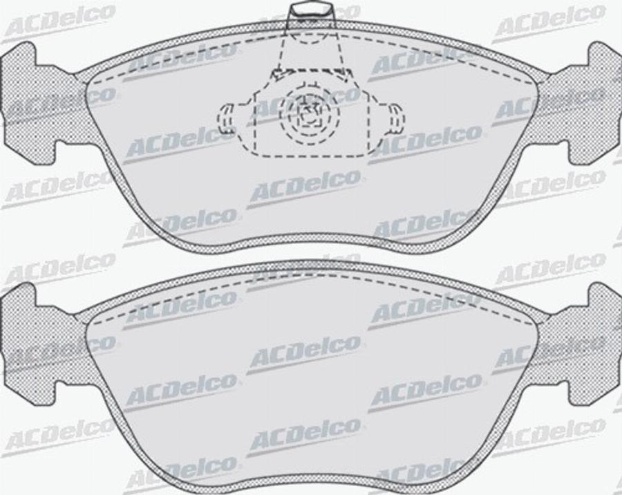 ACDelco AC808381D - Kit de plaquettes de frein, frein à disque cwaw.fr