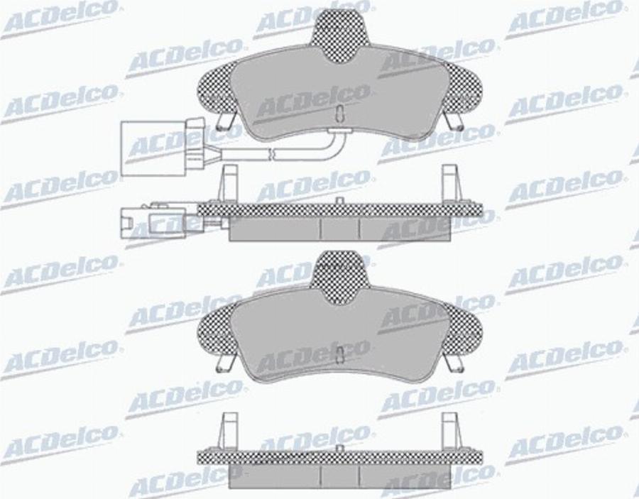 ACDelco AC814081D - Kit de plaquettes de frein, frein à disque cwaw.fr