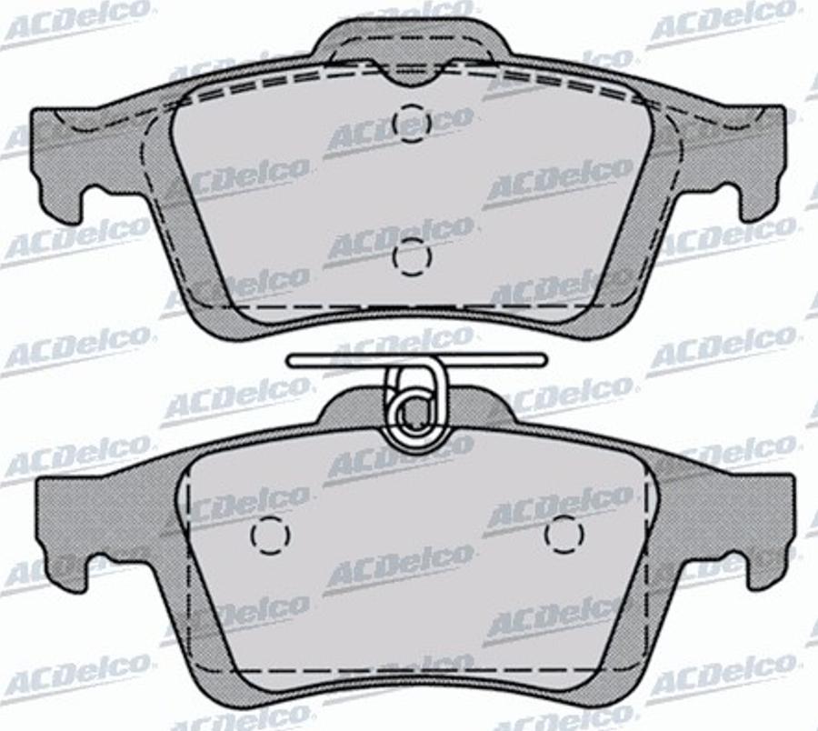 ACDelco AC815881D - Kit de plaquettes de frein, frein à disque cwaw.fr