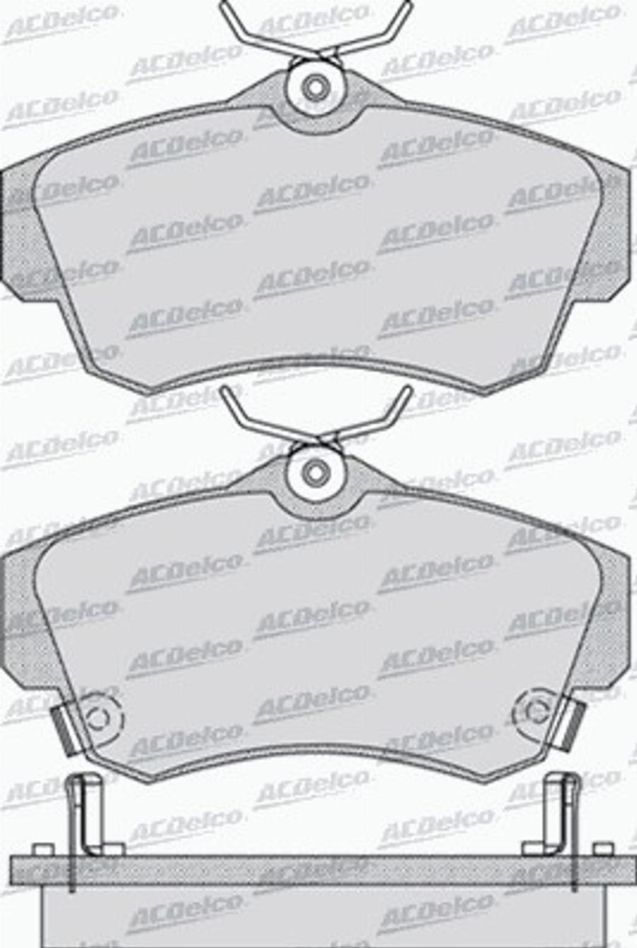 ACDelco AC813981D - Kit de plaquettes de frein, frein à disque cwaw.fr