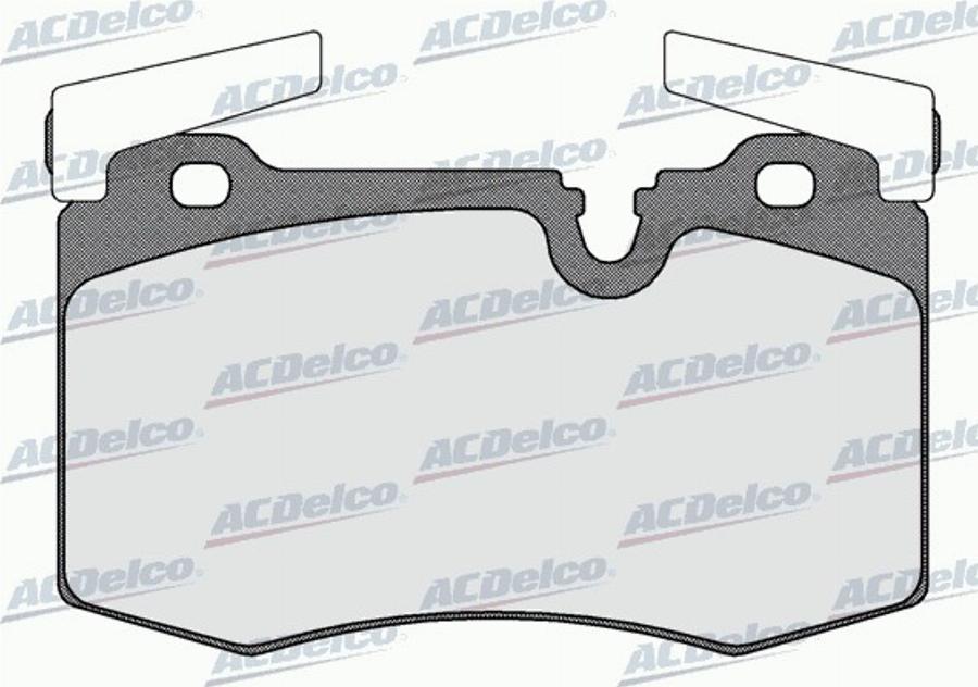 ACDelco AC888083D - Kit de plaquettes de frein, frein à disque cwaw.fr