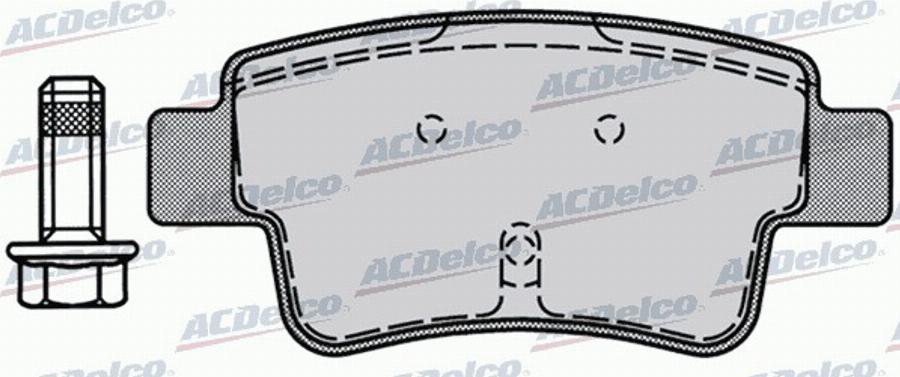 ACDelco AC832981D - Kit de plaquettes de frein, frein à disque cwaw.fr