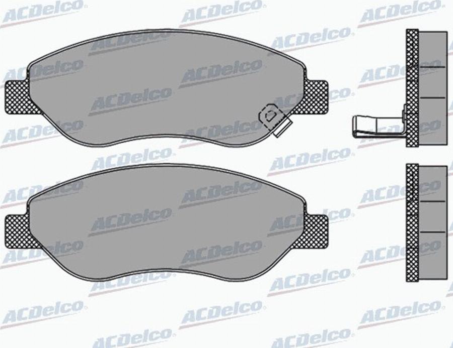 ACDelco AC827681D - Kit de plaquettes de frein, frein à disque cwaw.fr