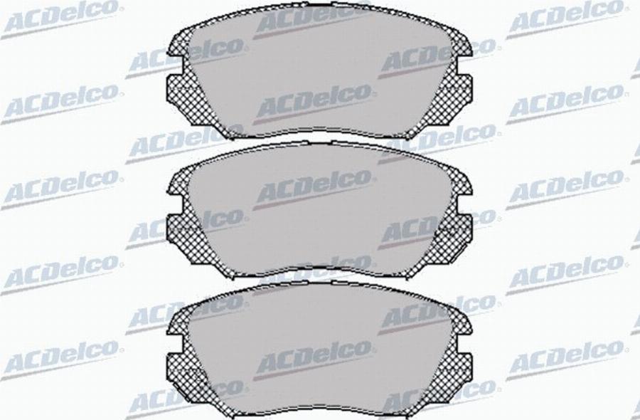 ACDelco AC870181D - Kit de plaquettes de frein, frein à disque cwaw.fr