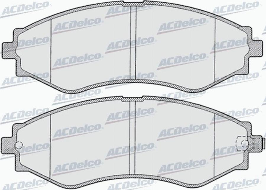 ACDelco AC870881D - Kit de plaquettes de frein, frein à disque cwaw.fr