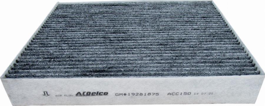 ACDelco ACC150 - Filtre, air de l'habitacle cwaw.fr