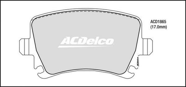 ACDelco ACD1865 - Kit de plaquettes de frein, frein à disque cwaw.fr