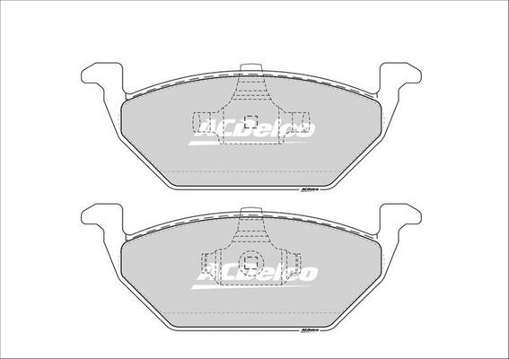 ACDelco ACD1387 - Kit de plaquettes de frein, frein à disque cwaw.fr