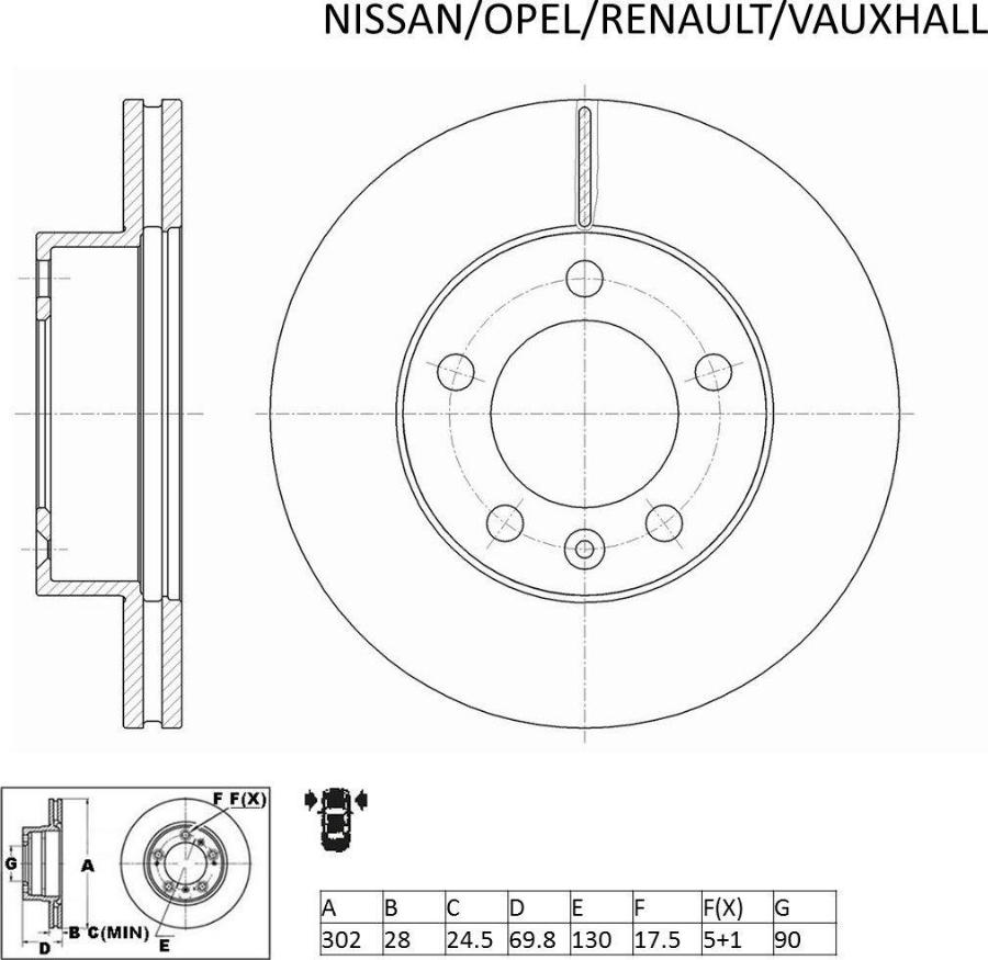 ACDelco ACDR2414 - Disque de frein cwaw.fr