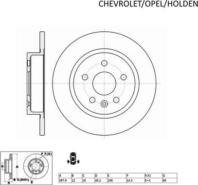 ACDelco ACDR2013 - Disque de frein cwaw.fr