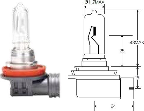 ACDelco ACH9 - Ampoule, projecteur principal cwaw.fr