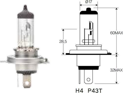 ACDelco ACH4 - Ampoule, projecteur principal cwaw.fr