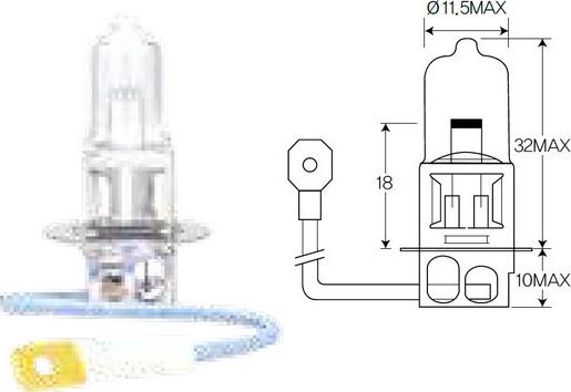 ACDelco ACH3 - Ampoule, projecteur antibrouillard cwaw.fr