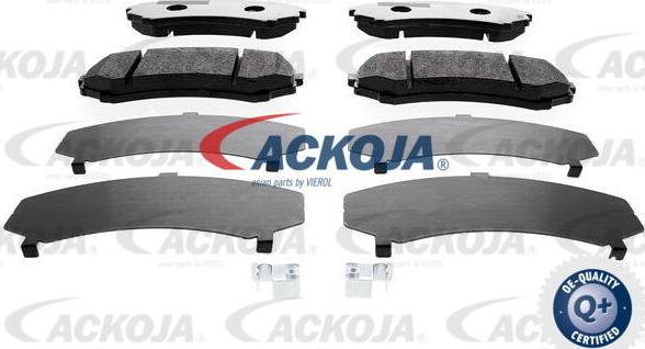 ACKOJA A37-0012 - Kit de plaquettes de frein, frein à disque cwaw.fr