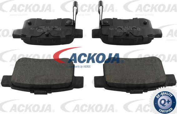 ACKOJA A26-0036 - Kit de plaquettes de frein, frein à disque cwaw.fr