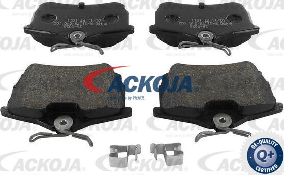 ACKOJA A26-0026 - Kit de plaquettes de frein, frein à disque cwaw.fr