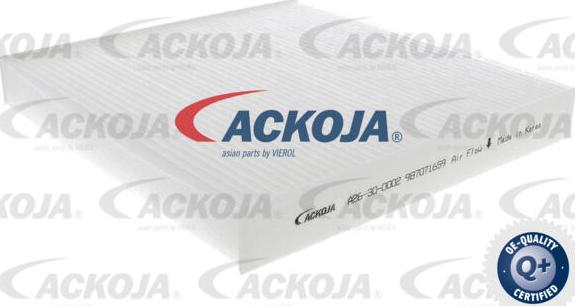 ACKOJA A26-30-0002 - Filtre, air de l'habitacle cwaw.fr