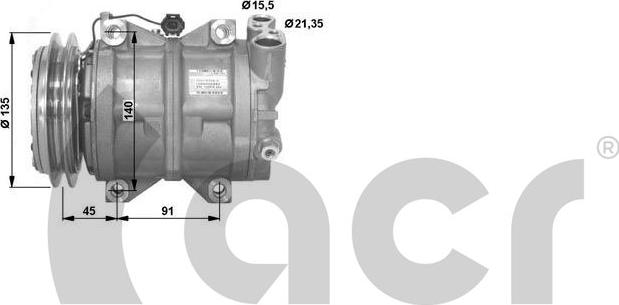 ACR 134712G - Compresseur, climatisation cwaw.fr