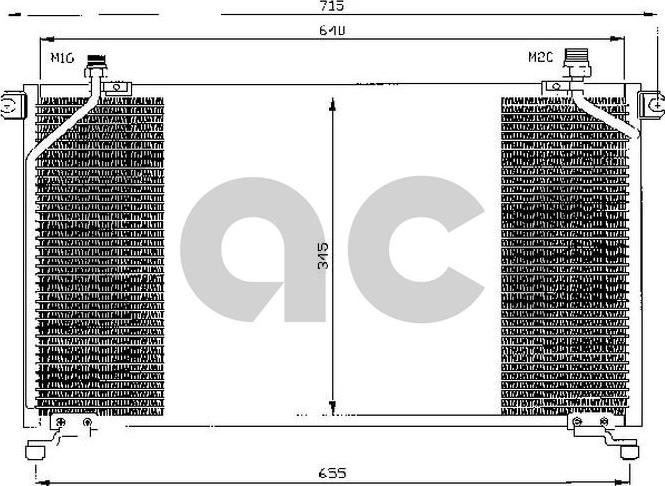 ACR 300401 - Condensateur, climatisation cwaw.fr