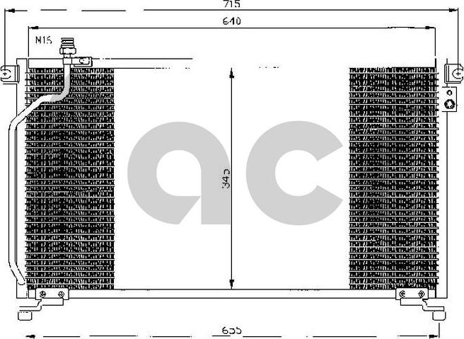 ACR 300402 - Condensateur, climatisation cwaw.fr