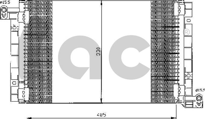 ACR 300488 - Condensateur, climatisation cwaw.fr