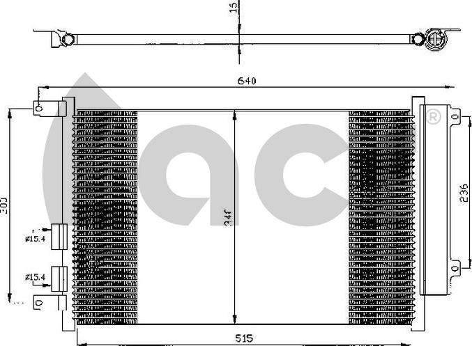 ACR 300541 - Condensateur, climatisation cwaw.fr