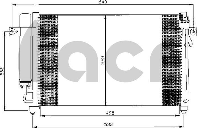 ACR 300521 - Condensateur, climatisation cwaw.fr