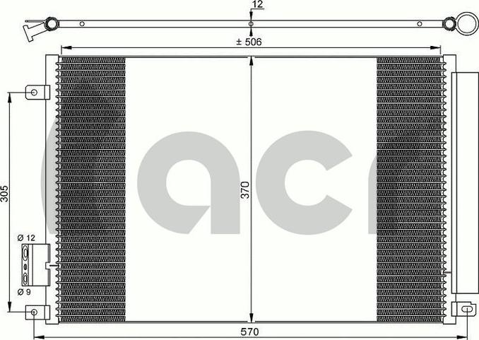 ACR 300649 - Condensateur, climatisation cwaw.fr