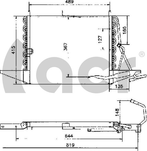 ACR 300054 - Condensateur, climatisation cwaw.fr