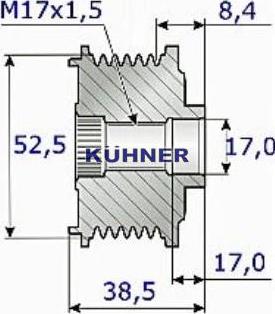 AD Kühner 885551M - Poulie, alternateur cwaw.fr