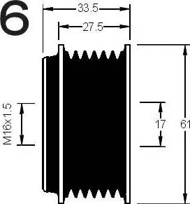 AD Kühner 885006 - Poulie, alternateur cwaw.fr