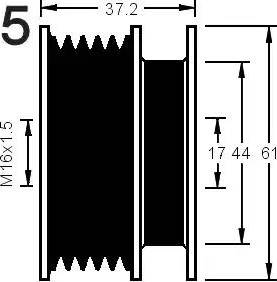 AD Kühner 885023 - Poulie, alternateur cwaw.fr